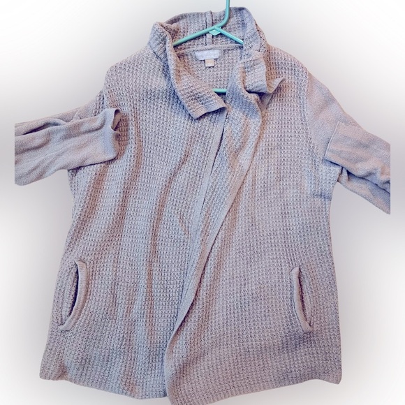 Barefoot Dreams CozyChic Lite® Ribbed Drape Cardigan - Large - Picture 2 of 4